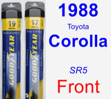 Front Wiper Blade Pack for 1988 Toyota Corolla - Assurance