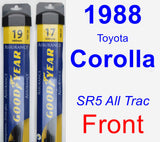 Front Wiper Blade Pack for 1988 Toyota Corolla - Assurance