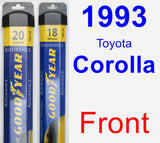 Front Wiper Blade Pack for 1993 Toyota Corolla - Assurance