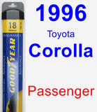 Passenger Wiper Blade for 1996 Toyota Corolla - Assurance