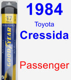 Passenger Wiper Blade for 1984 Toyota Cressida - Assurance