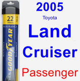 Passenger Wiper Blade for 2005 Toyota Land Cruiser - Assurance