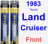 Front Wiper Blade Pack for 1983 Toyota Land Cruiser - Assurance