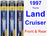 Front & Rear Wiper Blade Pack for 1997 Toyota Land Cruiser - Assurance