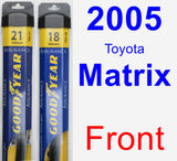 Front Wiper Blade Pack for 2005 Toyota Matrix - Assurance
