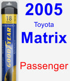 Passenger Wiper Blade for 2005 Toyota Matrix - Assurance