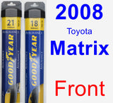 Front Wiper Blade Pack for 2008 Toyota Matrix - Assurance