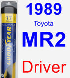 Driver Wiper Blade for 1989 Toyota MR2 - Assurance