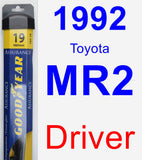 Driver Wiper Blade for 1992 Toyota MR2 - Assurance