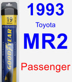 Passenger Wiper Blade for 1993 Toyota MR2 - Assurance