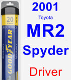 Driver Wiper Blade for 2001 Toyota MR2 Spyder - Assurance