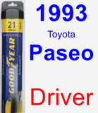 Driver Wiper Blade for 1993 Toyota Paseo - Assurance