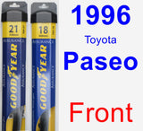 Front Wiper Blade Pack for 1996 Toyota Paseo - Assurance