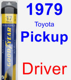 Driver Wiper Blade for 1979 Toyota Pickup - Assurance