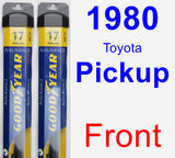 Front Wiper Blade Pack for 1980 Toyota Pickup - Assurance