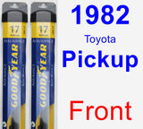 Front Wiper Blade Pack for 1982 Toyota Pickup - Assurance