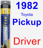 Driver Wiper Blade for 1982 Toyota Pickup - Assurance