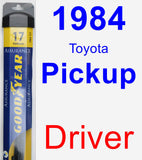 Driver Wiper Blade for 1984 Toyota Pickup - Assurance