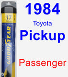 Passenger Wiper Blade for 1984 Toyota Pickup - Assurance