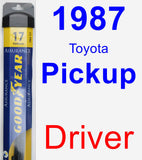 Driver Wiper Blade for 1987 Toyota Pickup - Assurance