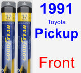 Front Wiper Blade Pack for 1991 Toyota Pickup - Assurance