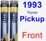 Front Wiper Blade Pack for 1993 Toyota Pickup - Assurance