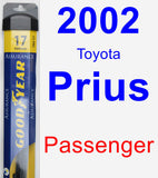 Passenger Wiper Blade for 2002 Toyota Prius - Assurance