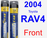 Front Wiper Blade Pack for 2004 Toyota RAV4 - Assurance