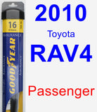 Passenger Wiper Blade for 2010 Toyota RAV4 - Assurance