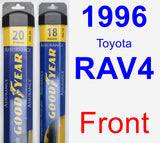 Front Wiper Blade Pack for 1996 Toyota RAV4 - Assurance