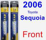 Front Wiper Blade Pack for 2006 Toyota Sequoia - Assurance