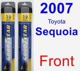 Front Wiper Blade Pack for 2007 Toyota Sequoia - Assurance