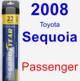 Passenger Wiper Blade for 2008 Toyota Sequoia - Assurance