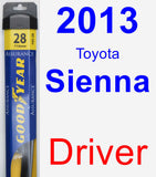 Driver Wiper Blade for 2013 Toyota Sienna - Assurance