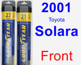 Front Wiper Blade Pack for 2001 Toyota Solara - Assurance