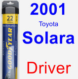 Driver Wiper Blade for 2001 Toyota Solara - Assurance