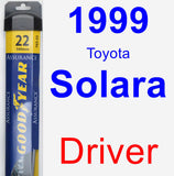 Driver Wiper Blade for 1999 Toyota Solara - Assurance