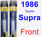 Front Wiper Blade Pack for 1986 Toyota Supra - Assurance