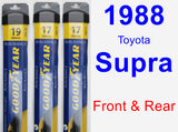 Front & Rear Wiper Blade Pack for 1988 Toyota Supra - Assurance