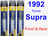 Front & Rear Wiper Blade Pack for 1992 Toyota Supra - Assurance