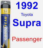 Passenger Wiper Blade for 1992 Toyota Supra - Assurance