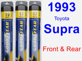 Front & Rear Wiper Blade Pack for 1993 Toyota Supra - Assurance