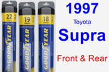 Front & Rear Wiper Blade Pack for 1997 Toyota Supra - Assurance