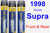 Front & Rear Wiper Blade Pack for 1998 Toyota Supra - Assurance