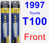 Front Wiper Blade Pack for 1997 Toyota T100 - Assurance