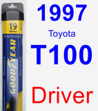 Driver Wiper Blade for 1997 Toyota T100 - Assurance