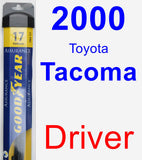 Driver Wiper Blade for 2000 Toyota Tacoma - Assurance