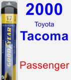 Passenger Wiper Blade for 2000 Toyota Tacoma - Assurance