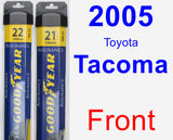 Front Wiper Blade Pack for 2005 Toyota Tacoma - Assurance