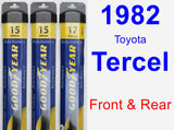 Front & Rear Wiper Blade Pack for 1982 Toyota Tercel - Assurance